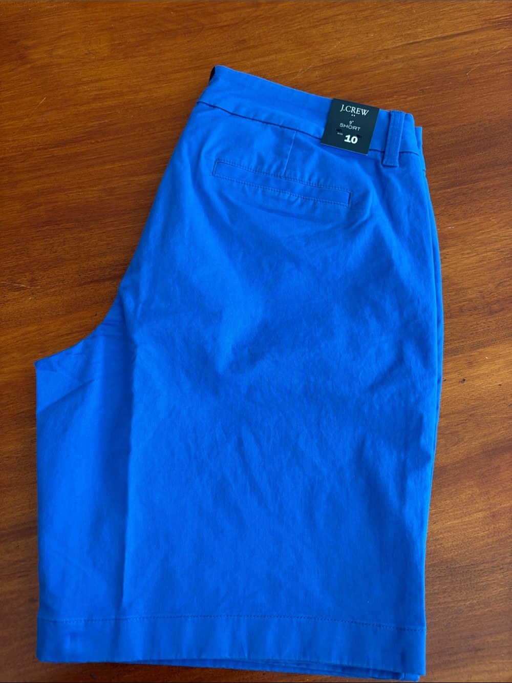 J. Crew women Bright Blue Chino Shorts. NWT
